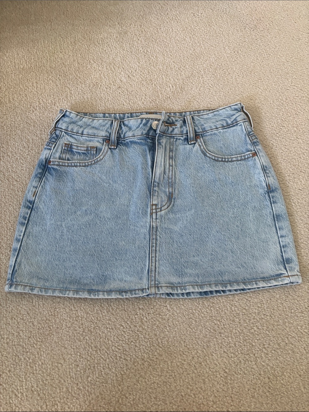 PacSun Light Blue Denim Mini Skirt